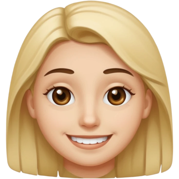 Emoji de ojeras con una sonrisa  emoji
