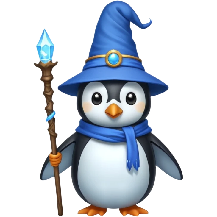 Penguin Wizard emoji