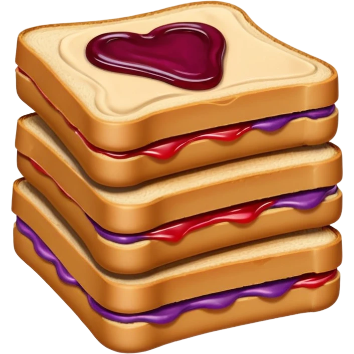 peanut butter and jelly sandwich emoji