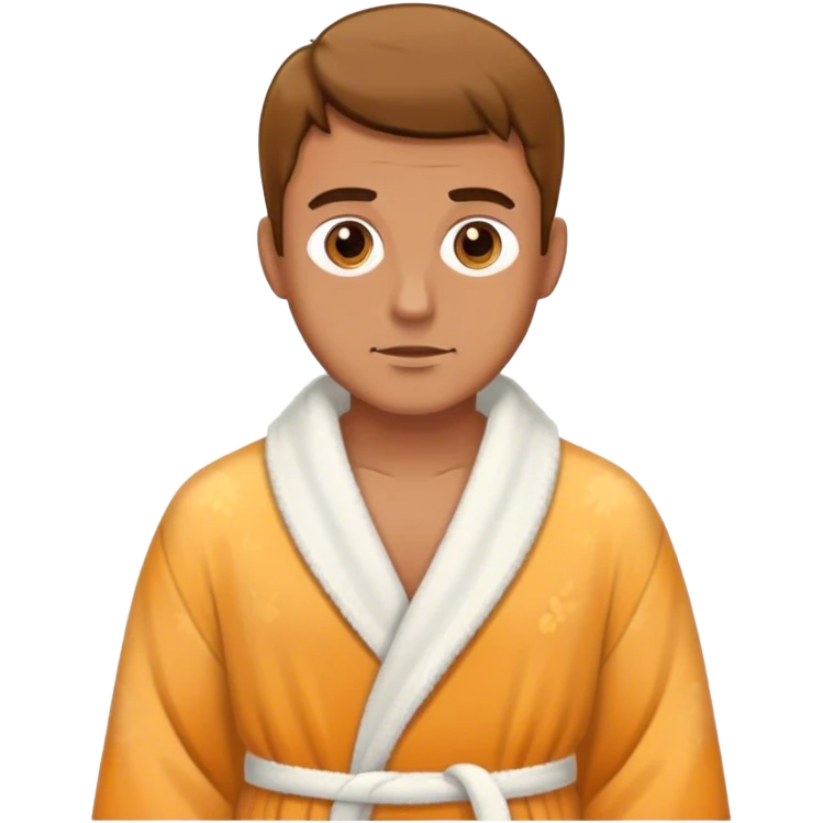 man wearing a dressing gown emoji