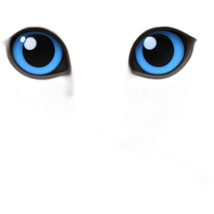 Birman cat with blue eyes emoji
