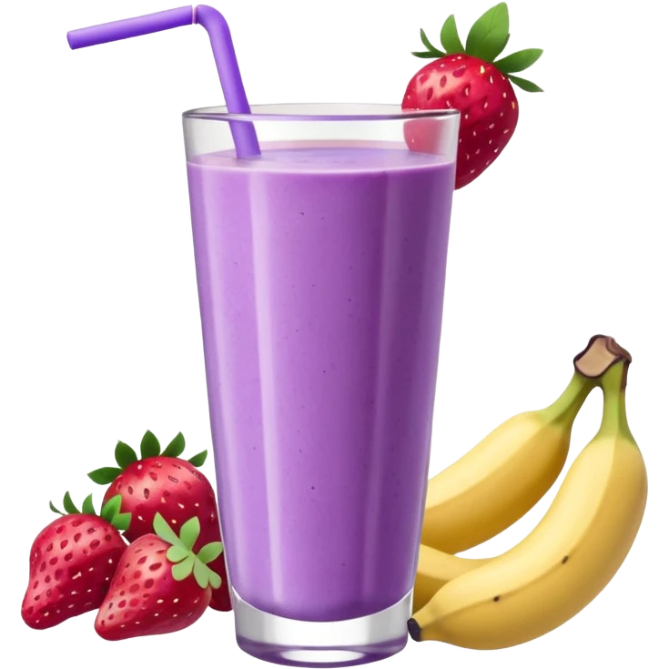 Bol de smoothie violet pastel et blanc emoji