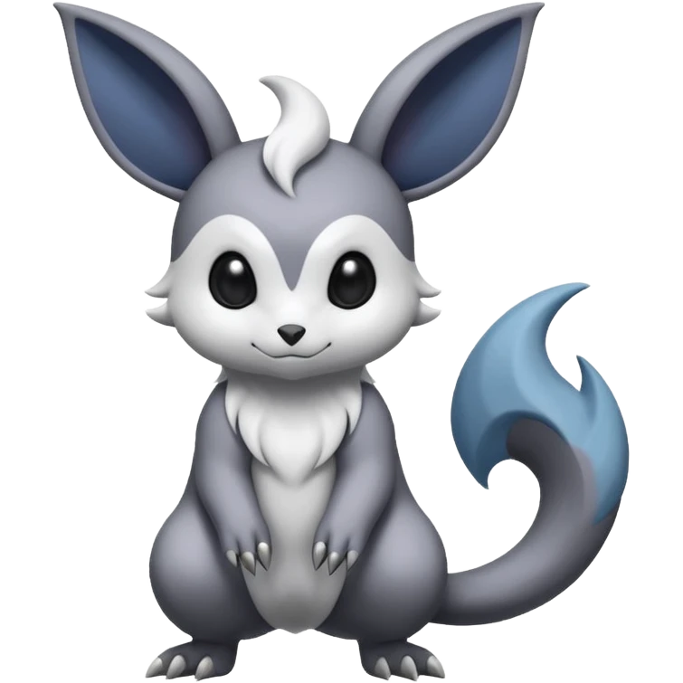 Shiny Minccino-Absol-Noibat-Hybrid (Full body) emoji