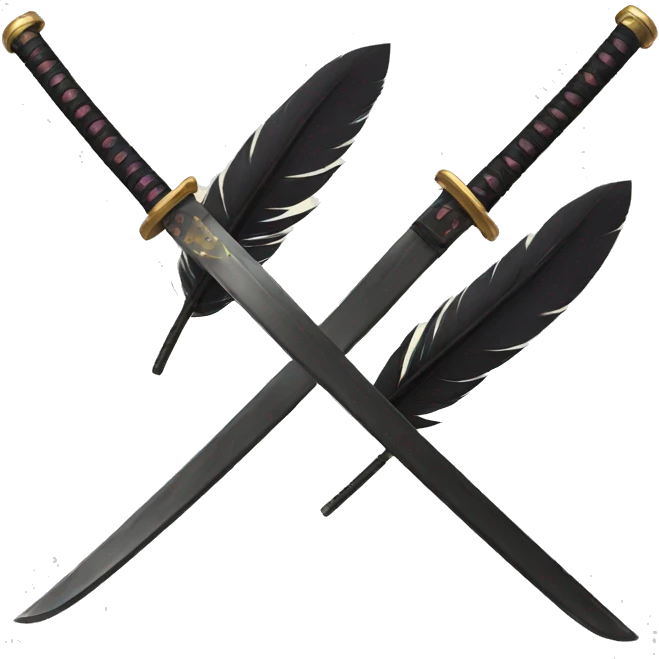 feather katana emoji