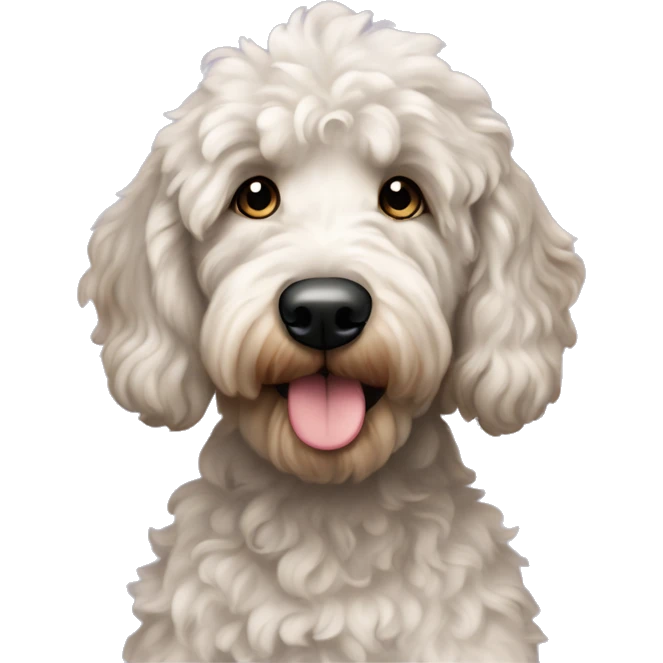 Merle goldendoodle  emoji