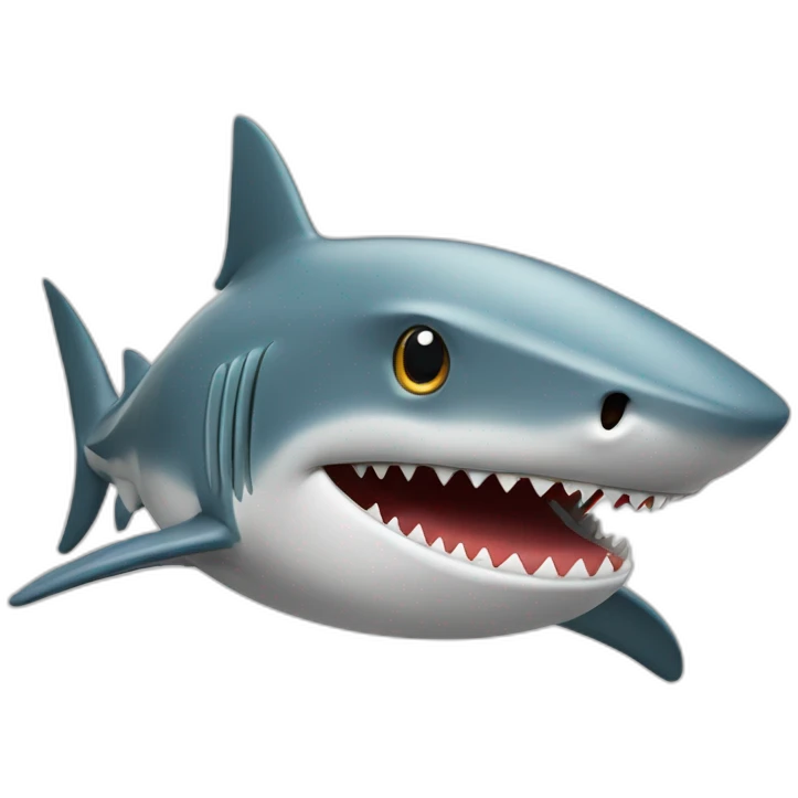 Shark with a college degree in graphic design  emoji