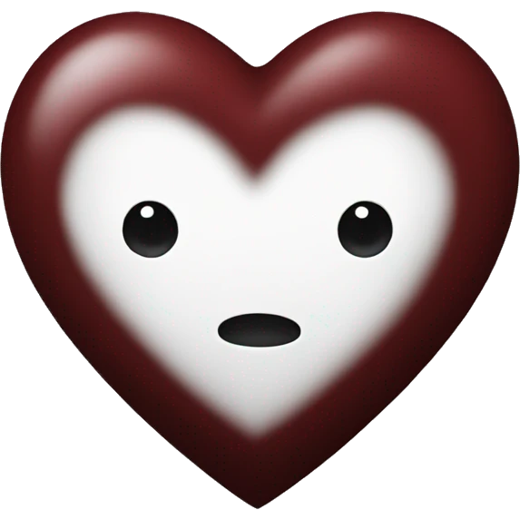 Dark red heart emoji