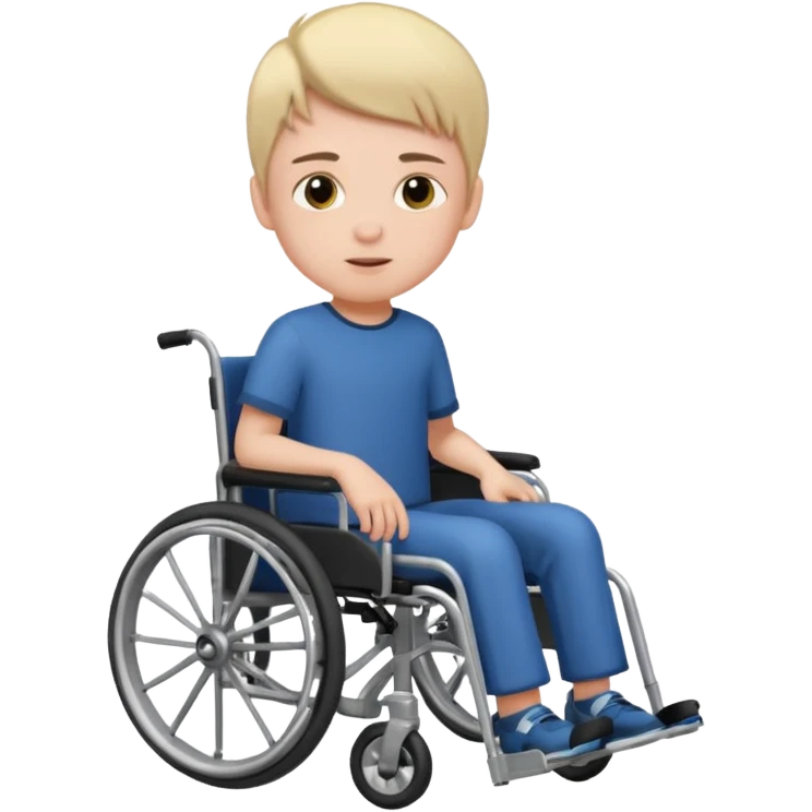 Junge im Rollstuhl emoji