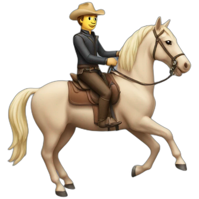 Man on a horse emoji