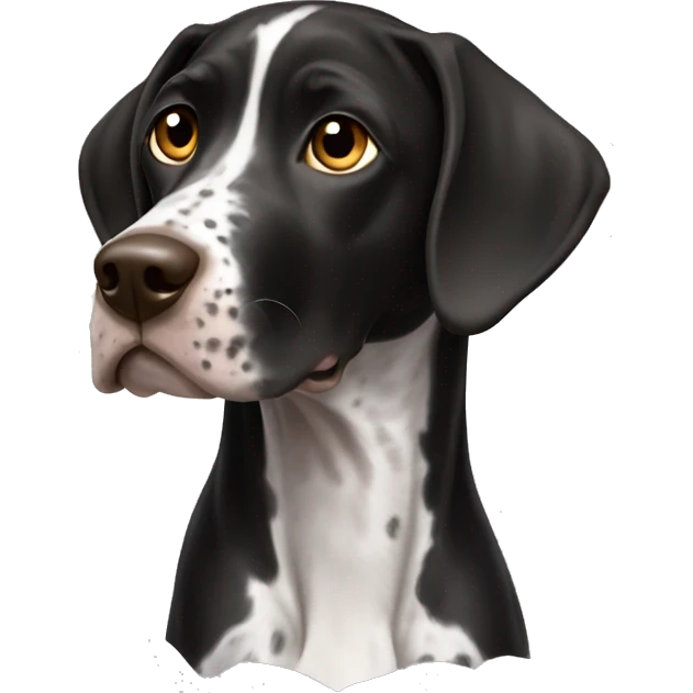 Black shorthair pointer emoji