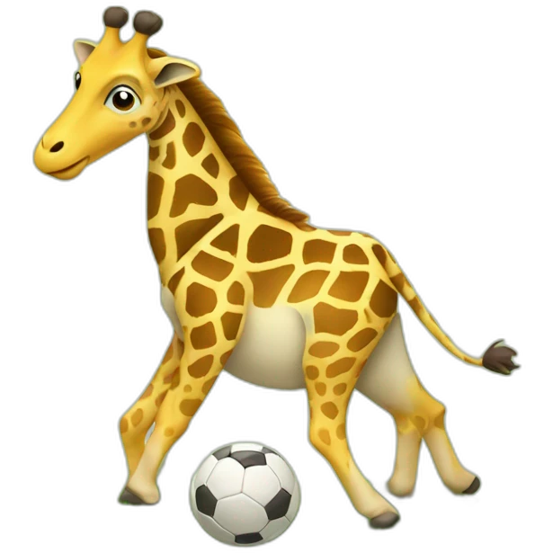 girafe playing football emoji