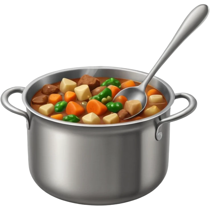 a pot getting stirred, only include the pot with spoon emoji