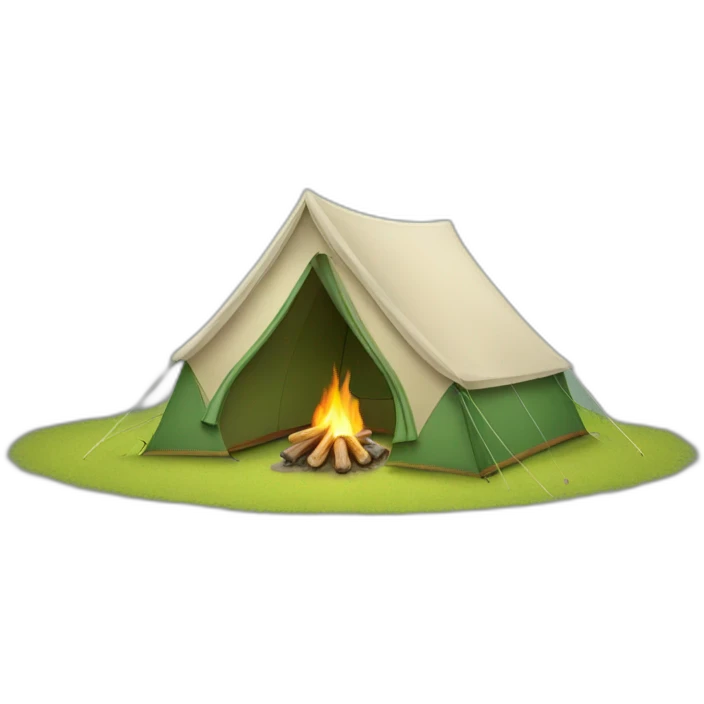 camping tent emoji