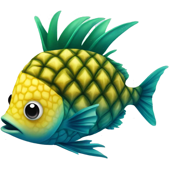 Pineapple fish  emoji