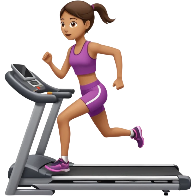 girl running on tredmil emoji
