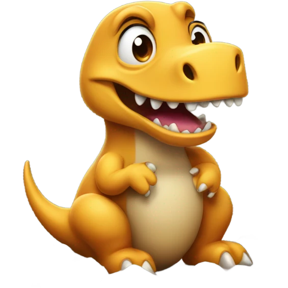 Dino pooping emoji
