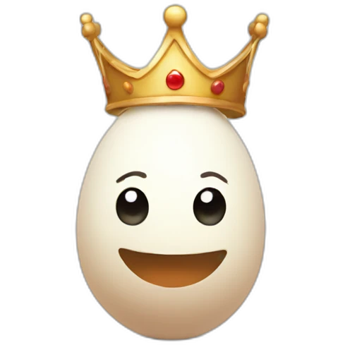 egg with a crown emoji