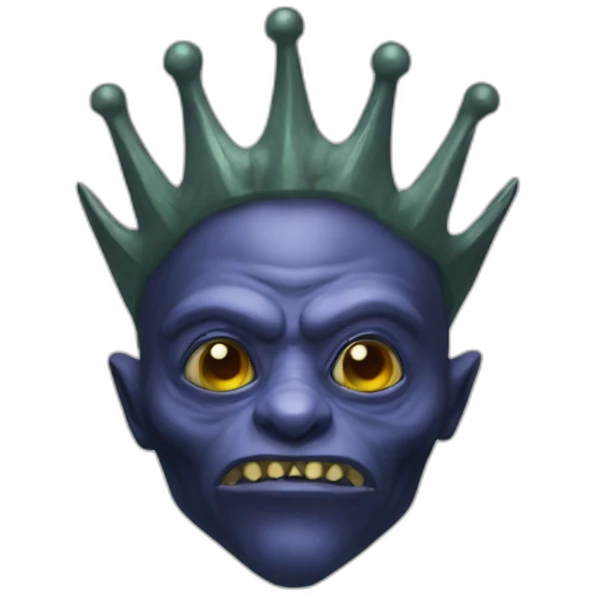 Alien king emoji