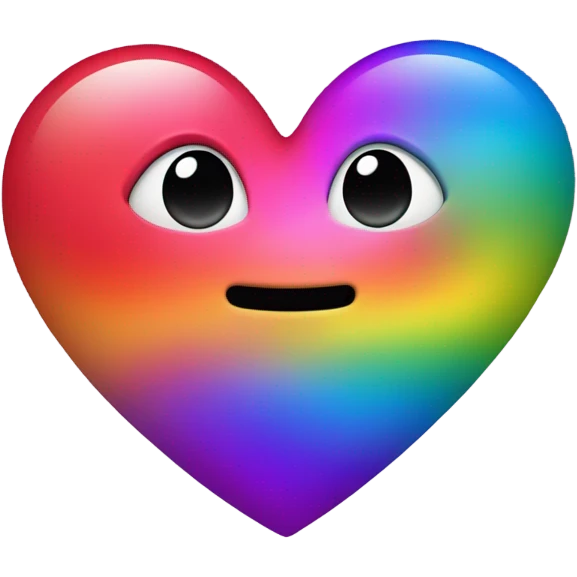 Rainbow heart  emoji
