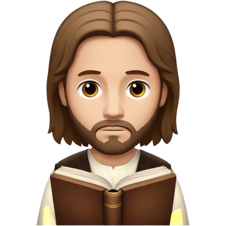 Jesus frowning at a Book of Mormon emoji