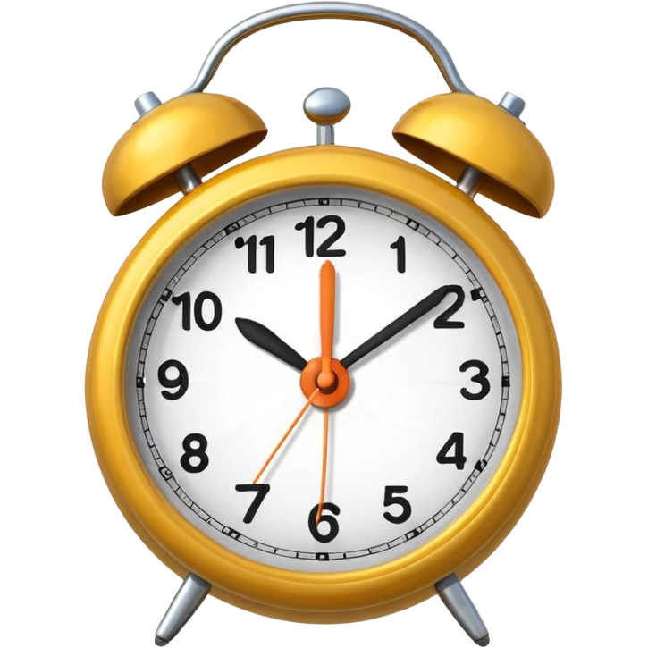 alarm clock set to 11 AM emoji