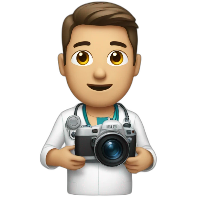 camera man inside hospital emoji