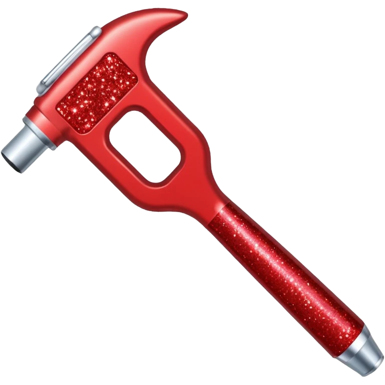 red glitter tool emoji