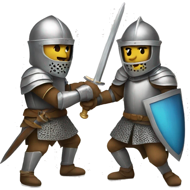 Two knights fighting emoji