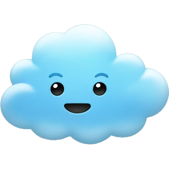 Light blue cloud emoji