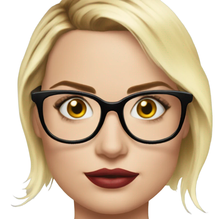 :Margot Robbie: glasses  emoji