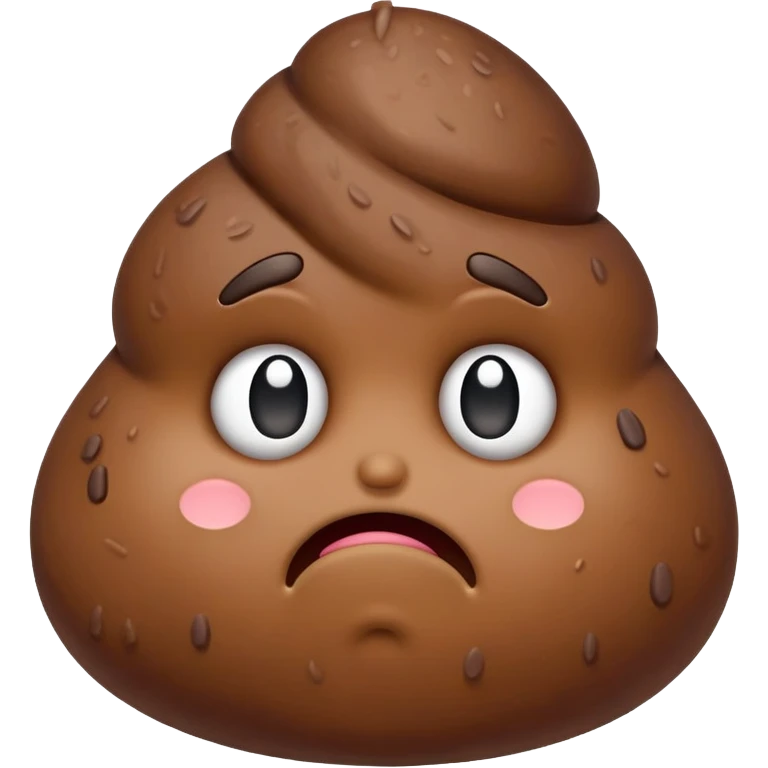 sad disappointed poop character emoji
