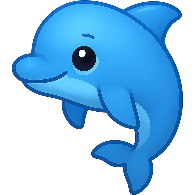blue dolphin emoji emoji