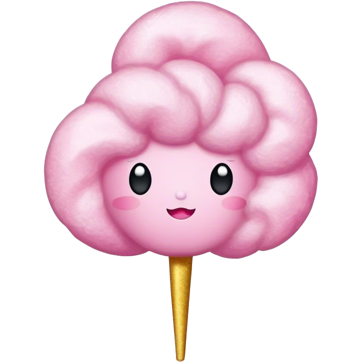 cotton candy with sparkles emoji
