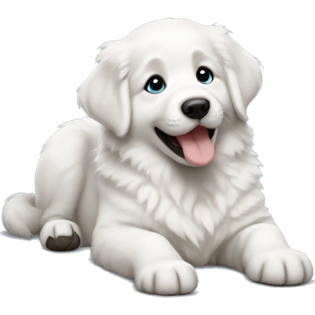 Great Pyrenees puppy emoji
