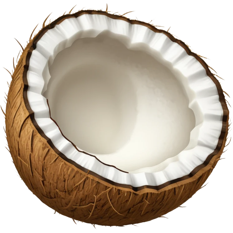 Coconut half emoji