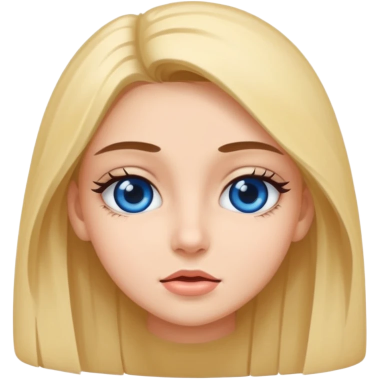niñoadolescente de ojos azules besandose con una chica emoji