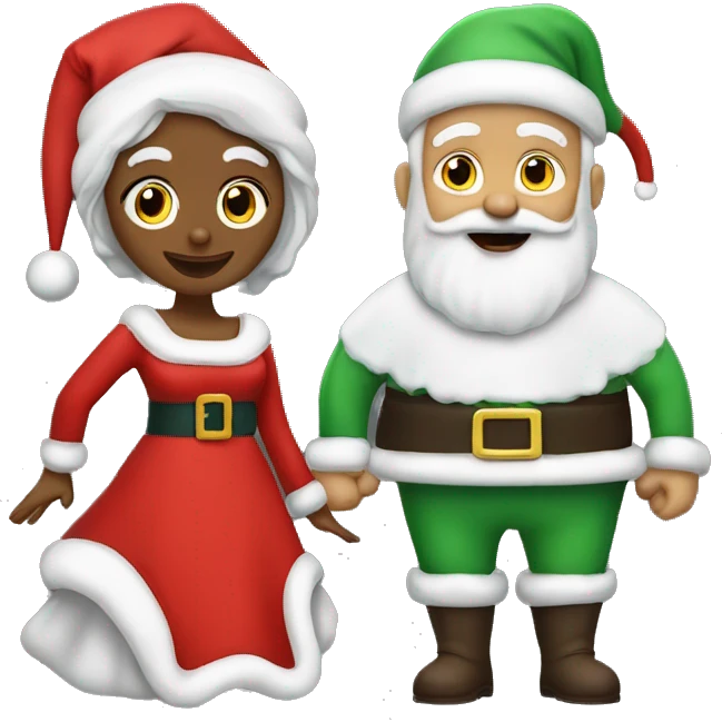 mrs claus and santa claus  emoji