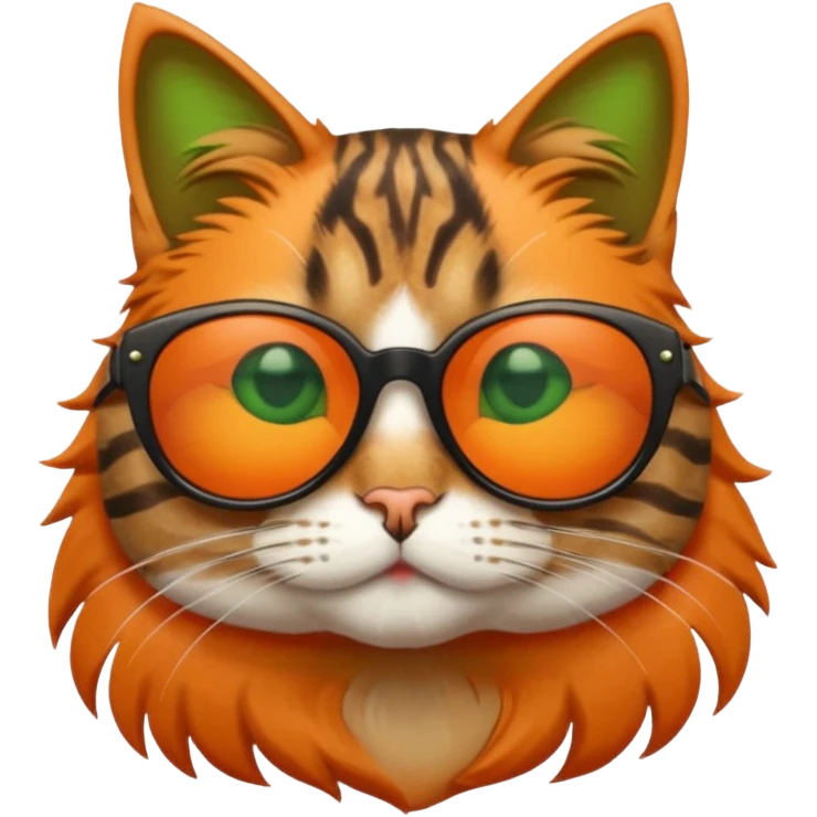 Cat wearing sunglasses emoji