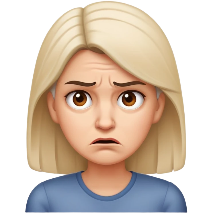 A fed up lady  emoji
