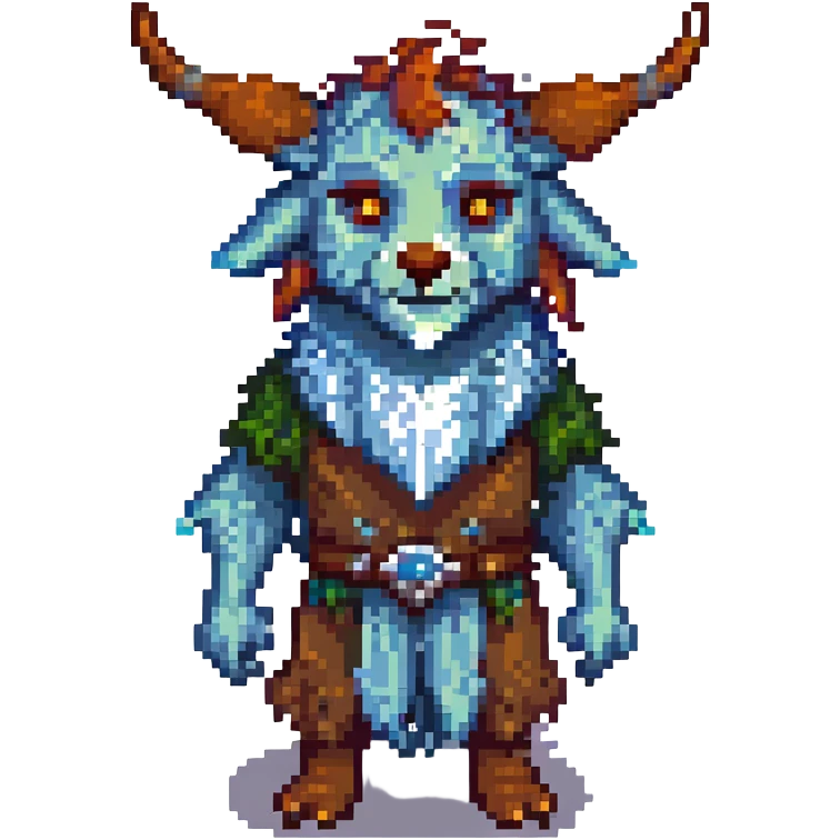 firbolg fantasy creature with gentle expression emoji