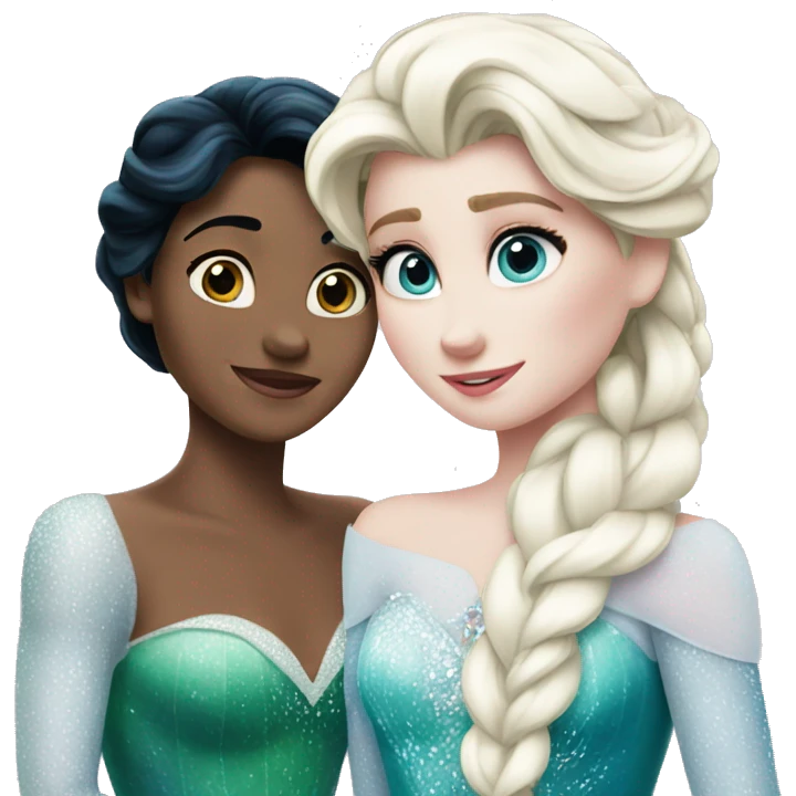 Ariel with elsa emoji