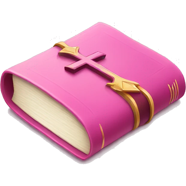 Pink bible  emoji