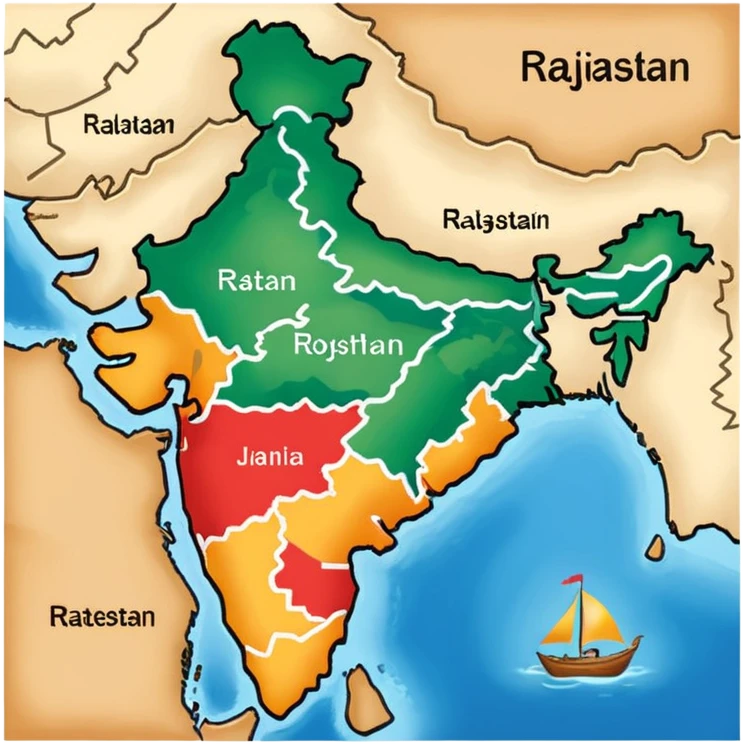 Rajasthan map emoji