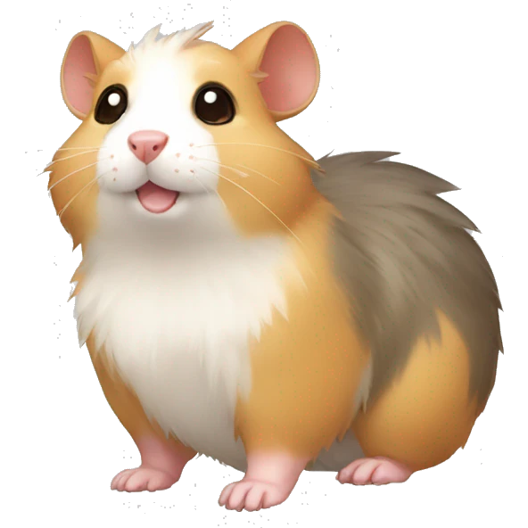 Cute cool animal hamster dog hybrid Fakemon emoji