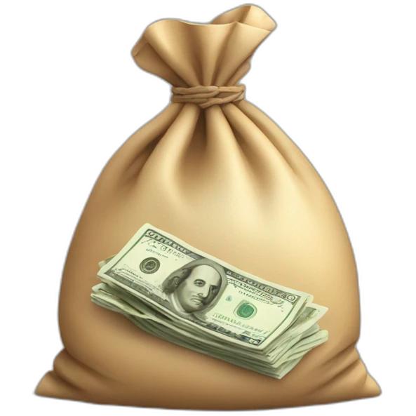 85K labeled money bag euros emoji