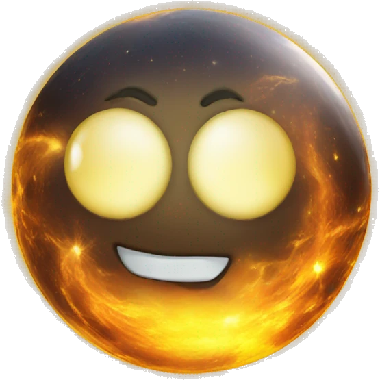Orb of solar emoji