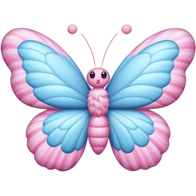 Cotton candy butterfly emoji