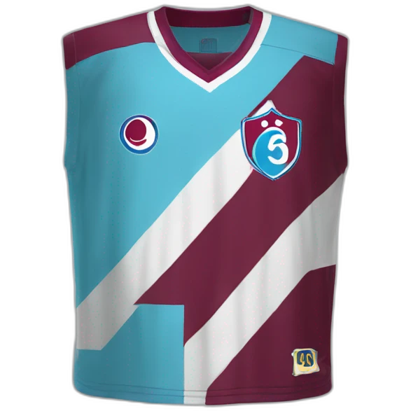 Burgundy blue striped Trabzonspor jersey emoji