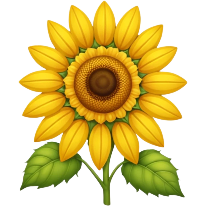 Girasol y avejita emoji