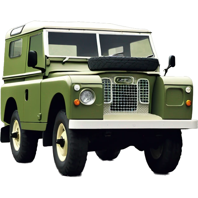 Emojis land rover 1965 sin techo series II emoji